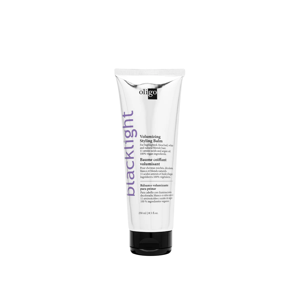 The Blacklight Volumizing Styling Balm is a lightweight cream that creates voluptuous long lasting moisturization and shine.
• Flexible hold
• Humidity resistance
• Thermal protection
• Colour protection
• Controls frizz and split ends
Use: Evenly mass
