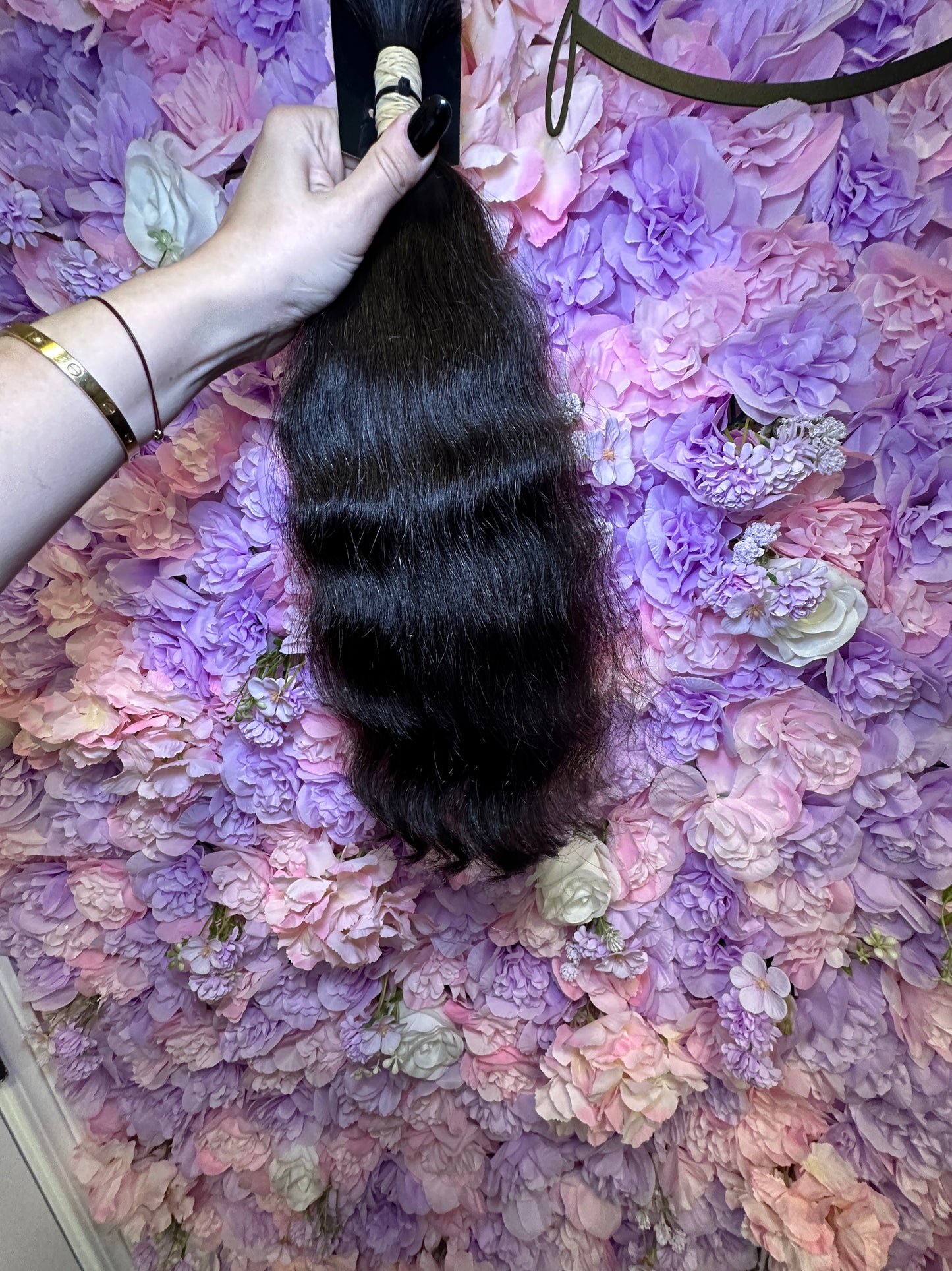 Hair Premium natural black (virgin color) wavy 18 in