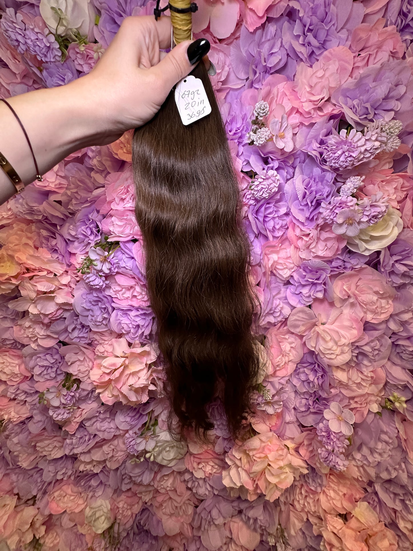 Hair premium 20 in wavy brown