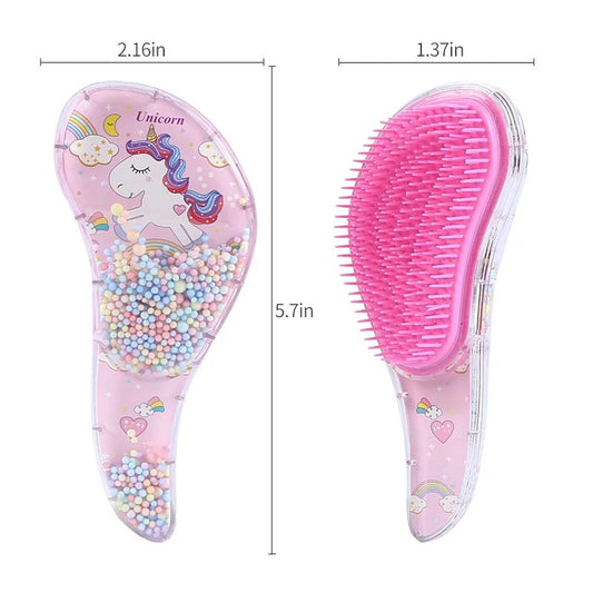 Cartoon Magic Comb Unicorn Anti Static Massage Hair Brushes Tangle Shower Parts Salon Accessories Pink Color