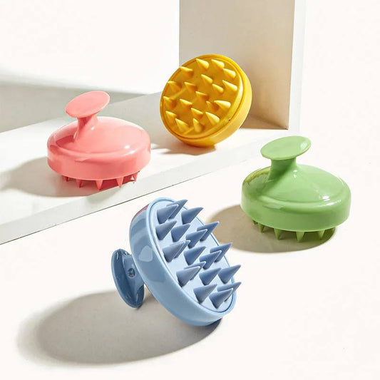 Soft Silicone Shampoo Brush Hair Salon Home Massage Shampoo Brush Scalp Cleaning Bath Comb Hairdressing Tool Spa Shampoo Brush