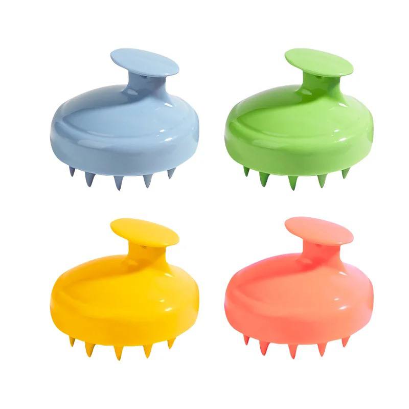 Soft Silicone Shampoo Brush Hair Salon Home Massage Shampoo Brush Scalp Cleaning Bath Comb Hairdressing Tool Spa Shampoo Brush